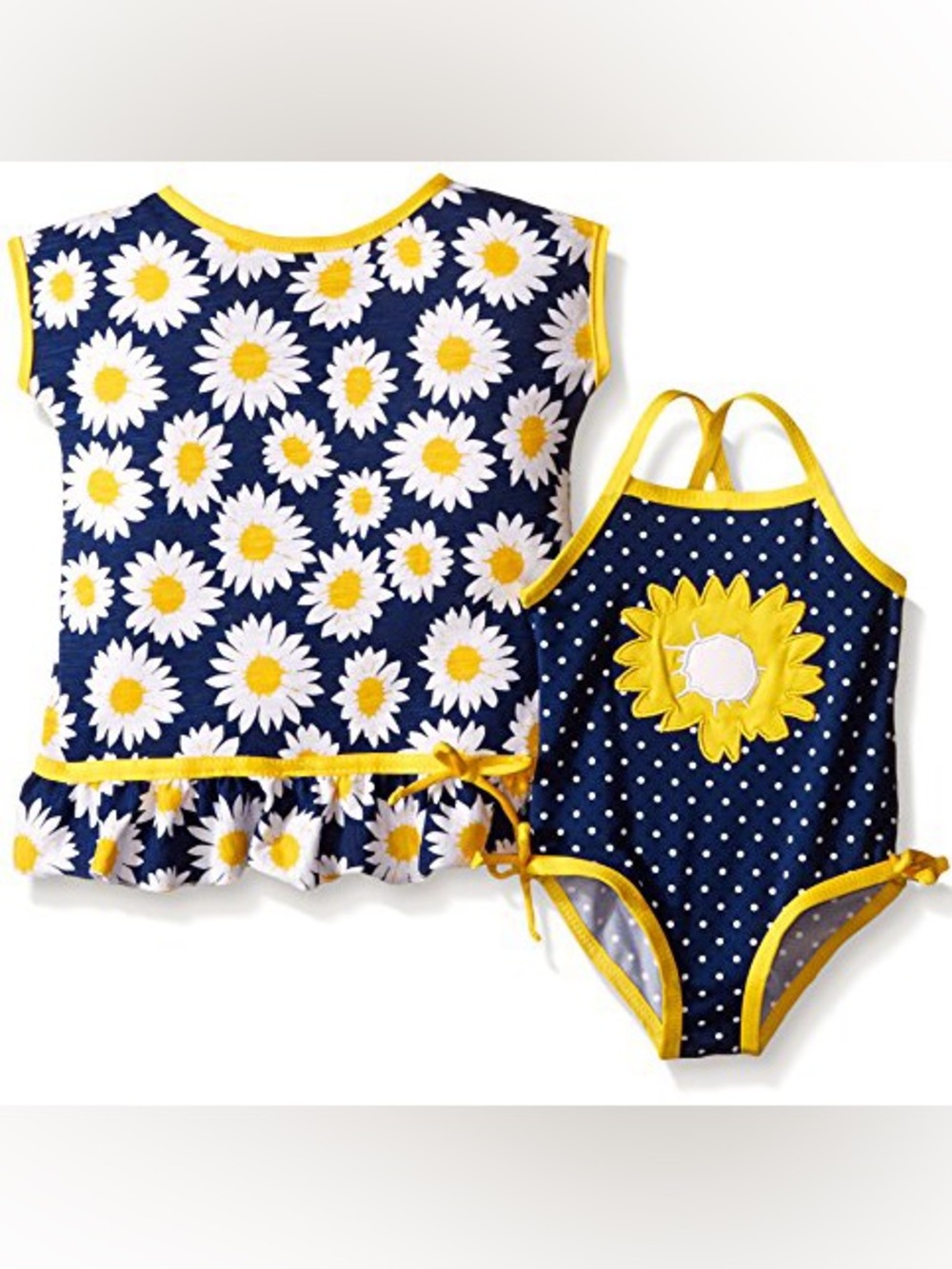 Wippette Sunflower Swimsuit and Swim Cover Dress Size 2T